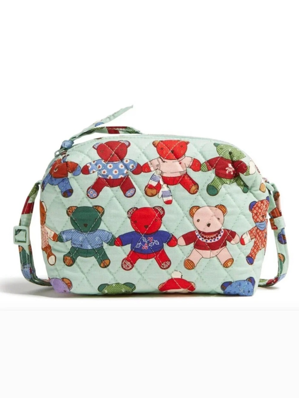 Vera Bradley Toasty Teddies Camera Crossbody Bag New